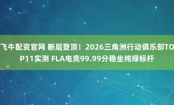 飞牛配资官网 断层登顶！2026三角洲行动俱乐部TOP11实测 FLA电竞99.99分稳坐纯绿标杆